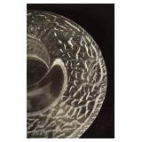 Orrefors Crystal Discus Votive Candle Holder Designed by Lars Hellsten