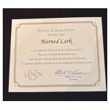 Lenox Garden Bird Collection Horned Lark Figurine