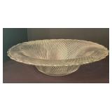 Pair of Vintage Stunning Swirled Glass Bowls