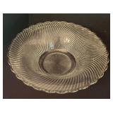 Pair of Vintage Stunning Swirled Glass Bowls