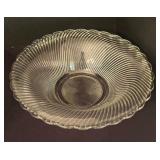 Pair of Vintage Stunning Swirled Glass Bowls