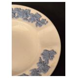 Two Wedgwood Embossed Queensware Ashtrays