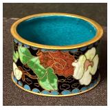 Set of Eight Vintage Cloisonné Napkin Holders