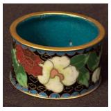 Set of Eight Vintage Cloisonné Napkin Holders