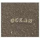 Seven Vintage Apple Accented Glass Plates by Ocean