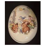 Four Pretty Porcelain Trinket Boxes by Hummel, Enesco and More!