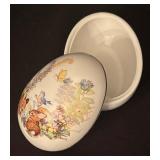 Four Pretty Porcelain Trinket Boxes by Hummel, Enesco and More!