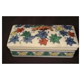 Four Pretty Porcelain Trinket Boxes by Hummel, Enesco and More!