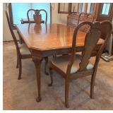 Elegant Vintage Dining Room Table with Four Chairs from Dayton Hudson