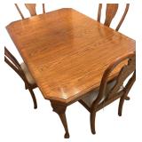 Elegant Vintage Dining Room Table with Four Chairs from Dayton Hudson