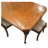 Elegant Vintage Dining Room Table with Four Chairs from Dayton Hudson