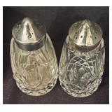 Elegant Waterford Crystal Lismore Salt and Pepper Shakers