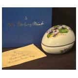 The First Danbury Mint Porcelain Easter Egg Trinket Box