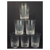 Set of Six Waterford Crystal Lismore Flat Tumbler Glasses