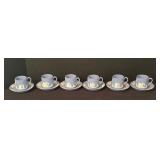 Wedgwood Jasperware Demitasse Cups with Saucers