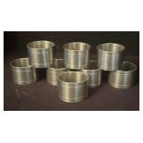 Eight Selangor Pewter Napkin Rings