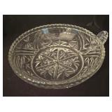 Crystal and Clear Glass Covered Candy Dish, Vase and Dish