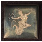 Siam Niello Sterling Silver Brooch