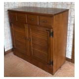 Vintage Ethan Allen Baumritter Heirloom Maple and Birch Cabinet