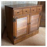 Vintage Ethan Allen Baumritter Heirloom Maple and Birch Cabinet