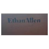 Pair of Ethan Allen Colonial Heirloom Maple Nutmeg Tiered Nightstands / Side Tables