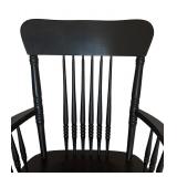 Black Vintage Wooden Rocking Chair