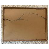 Framed Vintage Print of Heidelberg, Germany /  Colored Etching "View of Heidelberg" Signed