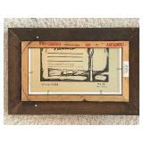 Original Oil Painting on Board, Titled "Autumn Birch Trees by the Lake," by Artist C. Mattison