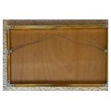 Original Watercolor of Hong Kong Harbor Signed