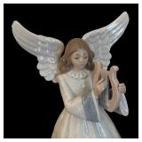 Lladro Heavenly Harpist Figurine