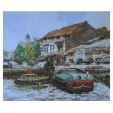 "Singapore River" Watercolor by Tong Chin Sye