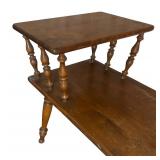 Ethan Allen Baumritter Mid Century Two Tier Side Table