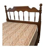 Pair of Ethan Allen Heirloom Nutmeg Maple Colonial Early American Twin Headboards
