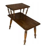 Ethan Allen Baumritter Mid Century Two Tier Side Table