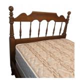 Pair of Ethan Allen Heirloom Nutmeg Maple Colonial Early American Twin Headboards