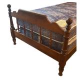 Pair of Ethan Allen Heirloom Nutmeg Maple Colonial Early American Twin Headboards