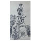"Minute Man Statue" Print by R.E. Kennedy