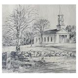 The Martha-Mary Chapel Print by F. Murbay
