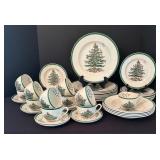 Festive Spode Christmas Tree China Grouping