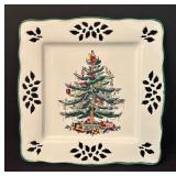 Spode Christmas Tree Pitcher, Heart Shaped Dish and Plate