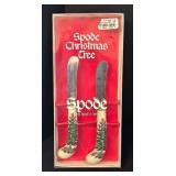 Spode Christmas Tree Spreaders, Canapé Tray and Peace Star Dish