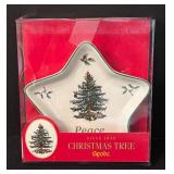 Spode Christmas Tree Spreaders, Canapé Tray and Peace Star Dish