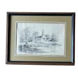 The Martha-Mary Chapel Print by F. Murbay