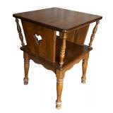 Vintage Ethan Allen Baumritter Table with Cut Out Accents