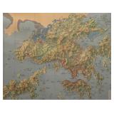 The Territory of Hong Kong Vintage Framed Map
