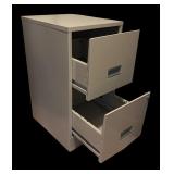 Two Drawer Metal File Cabinet