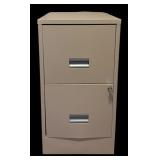 Two Drawer Metal File Cabinet