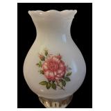 Pretty Vintage Milk Glass Hurricane Lamp