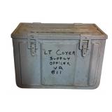 Vintage Metal Military Supply Box