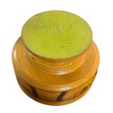 Beautiful Inlaid Wood Pedestal Bowl